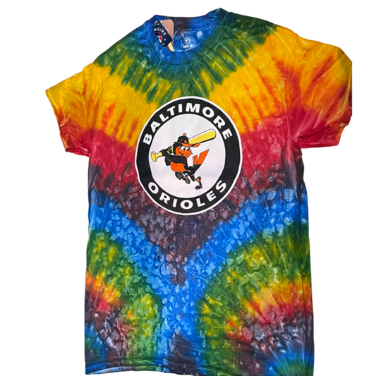 Baltimore Orioles Stitches Cooperstown Tie Dye T-Shirt Carnival