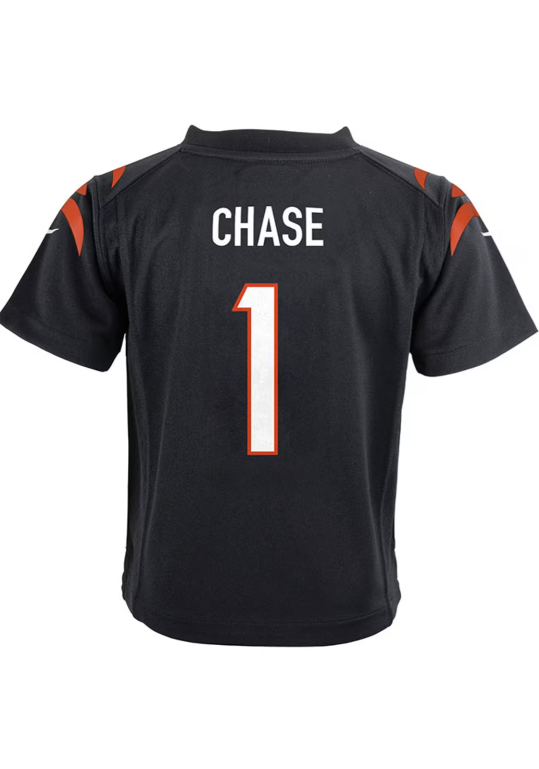 Cincinnati Bengals Nike #1 Ja'Marr Chase Black Toddler Jersey