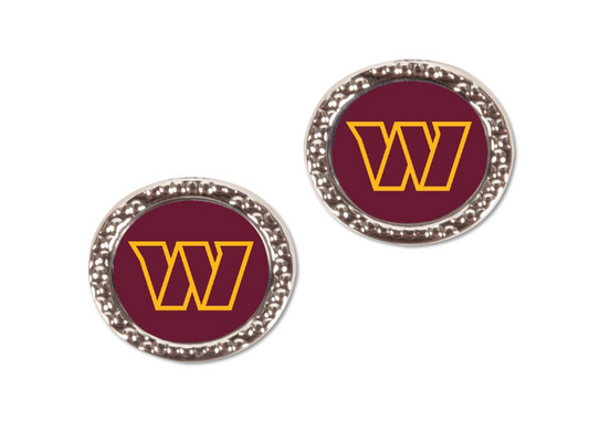 Washington Commanders Wincraft Logo Round Post Earrings