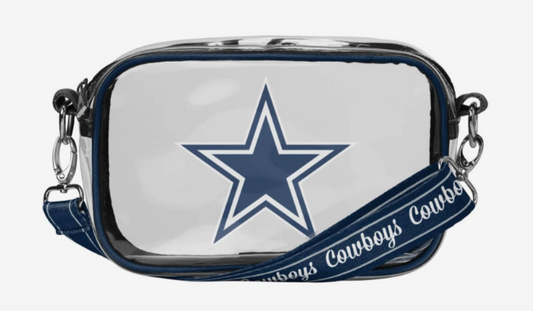 Dallas Cowboys FOCO Team Stripe Clear Crossbody Bag