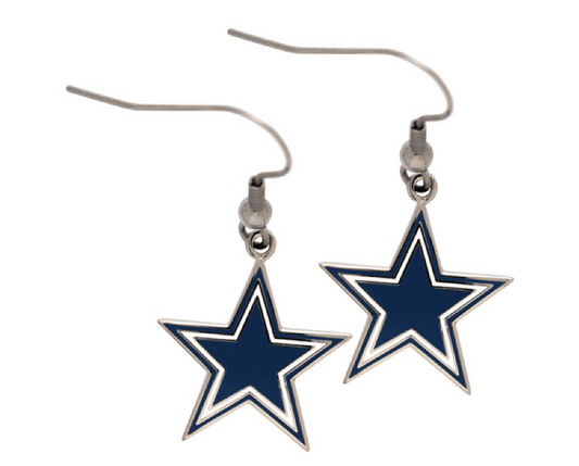 Dallas Cowboys Wincraft J-hook Team Logo Earring