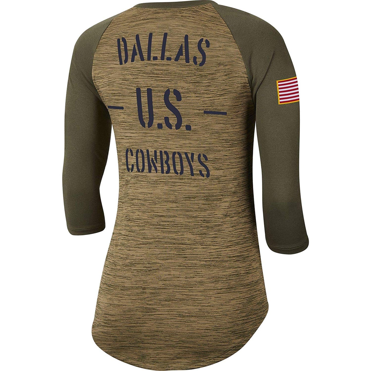 Dallas Cowboys Nike Women's Salute to Service Legend 3/4 Sleeve T-Shirt