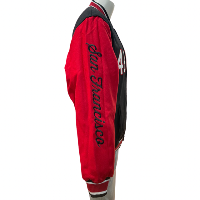 San Francisco 49ers JH Desgin 5 Time Commemorative Reversible Wool Nylon Men's Jacket