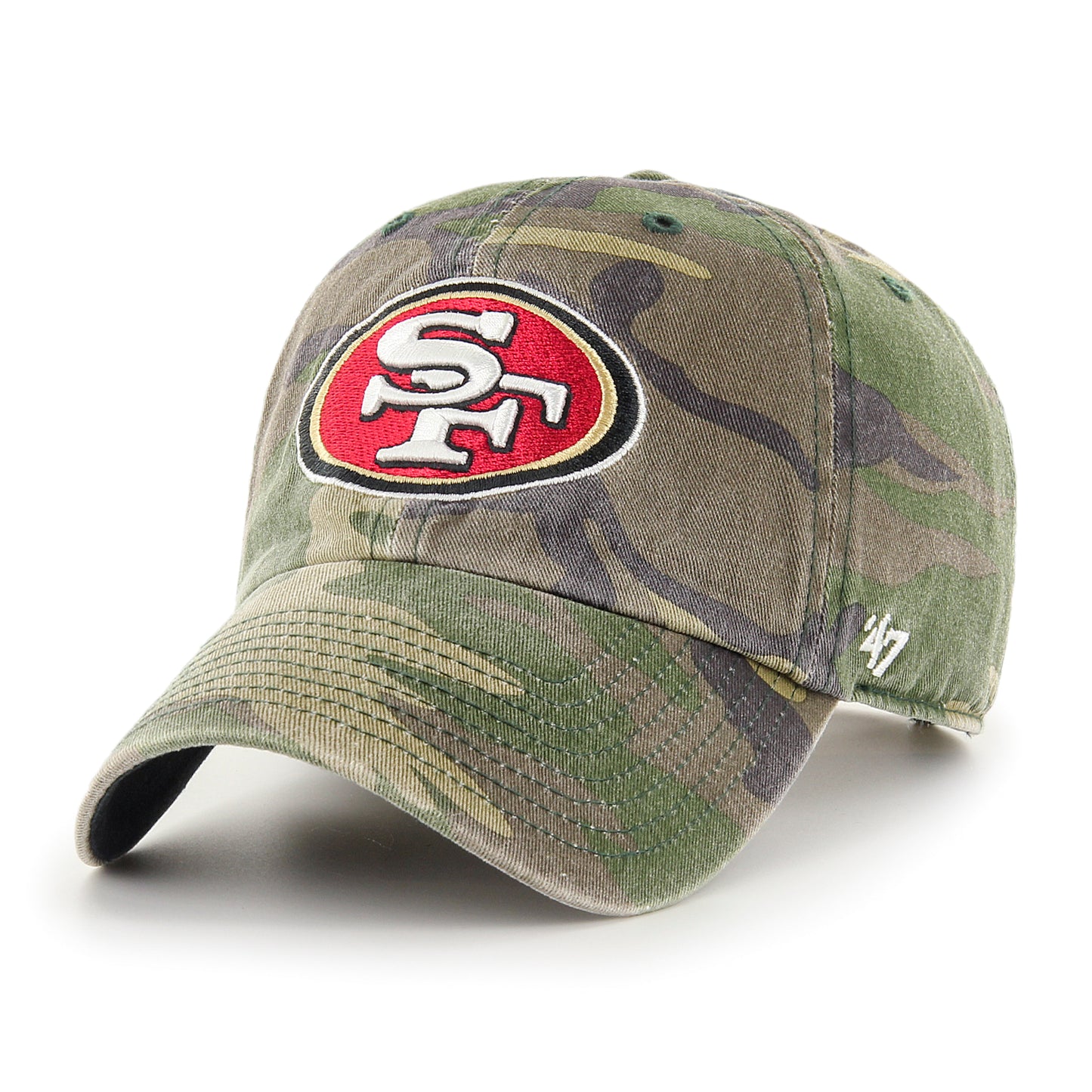 San Francisco 49ers '47 Brand Cargo Camo Clean Up Adjustable Dad Hat