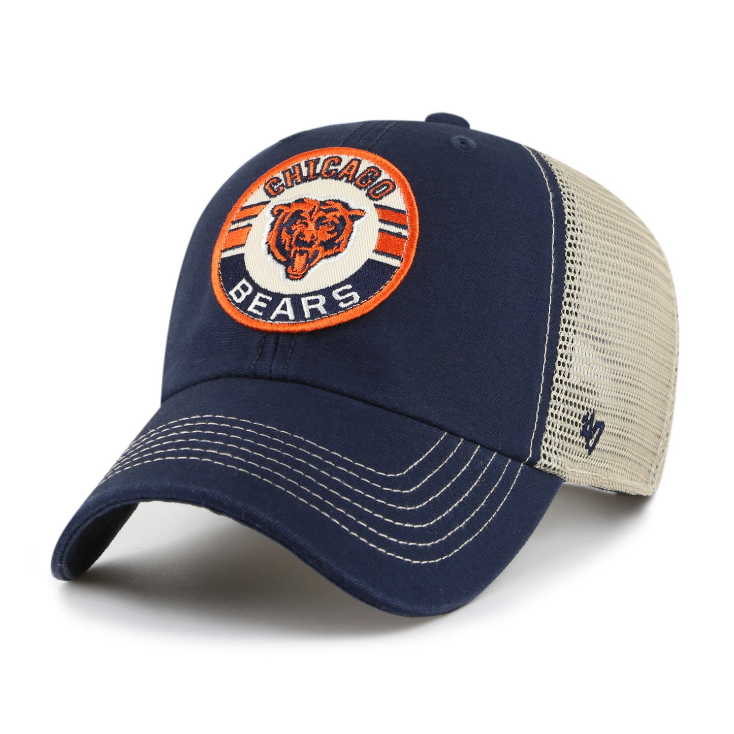 Chicago Bears '47 Brand Notch Mesh Trucker Clean Up Hat