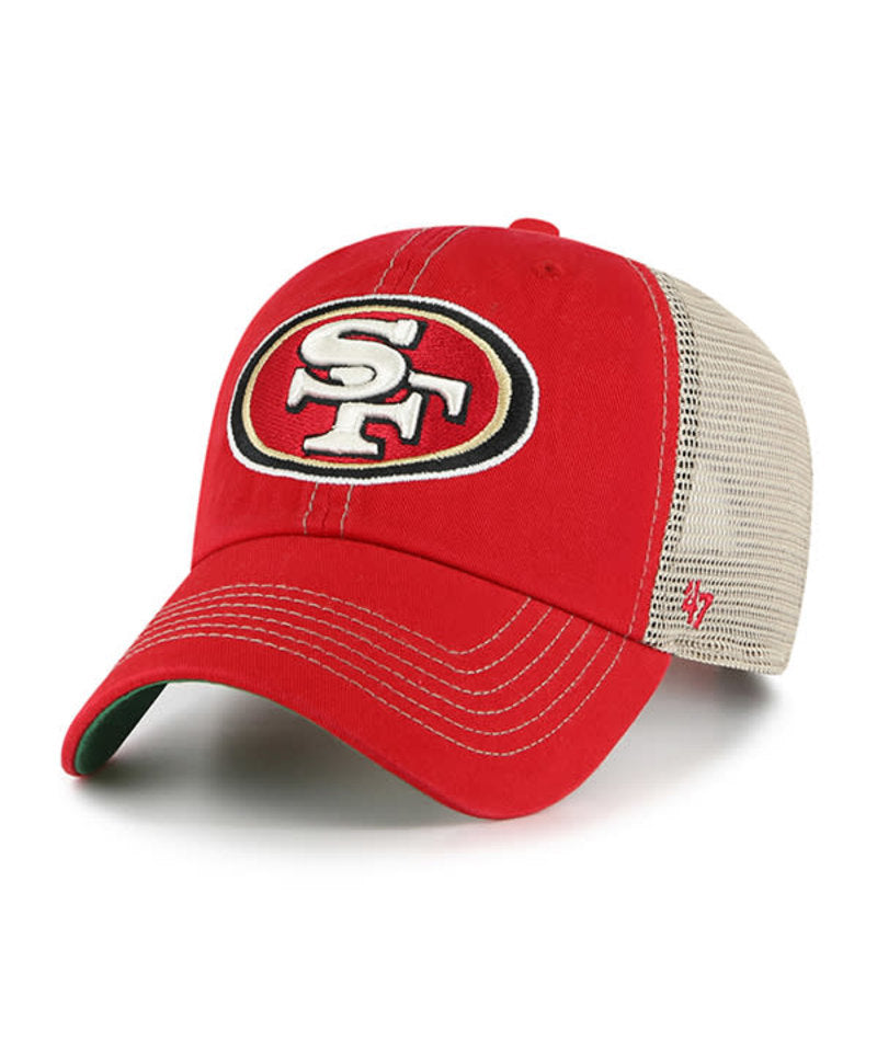 San Francisco 49ers '47 Brand Clean Up Mesh Trawler Trucker- Red