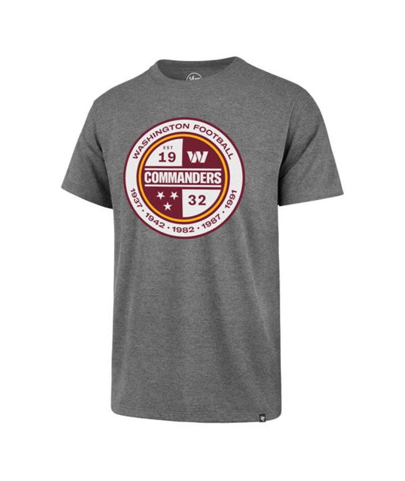 Washington Commanders '47 Champions Gray Imprint Super Rival T-Shirt