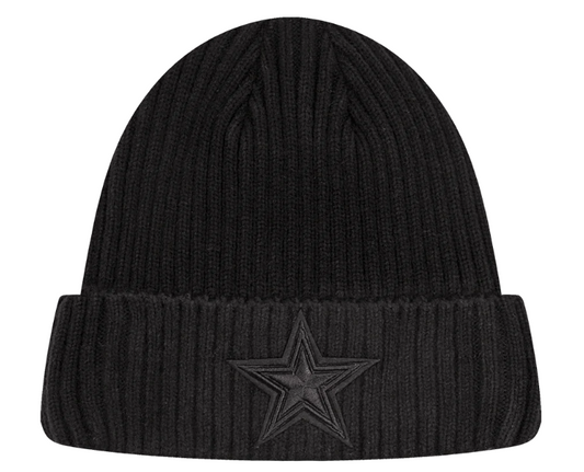 Dallas Cowboys Pro Standard Classic Triple Black Beanie Knit Hat