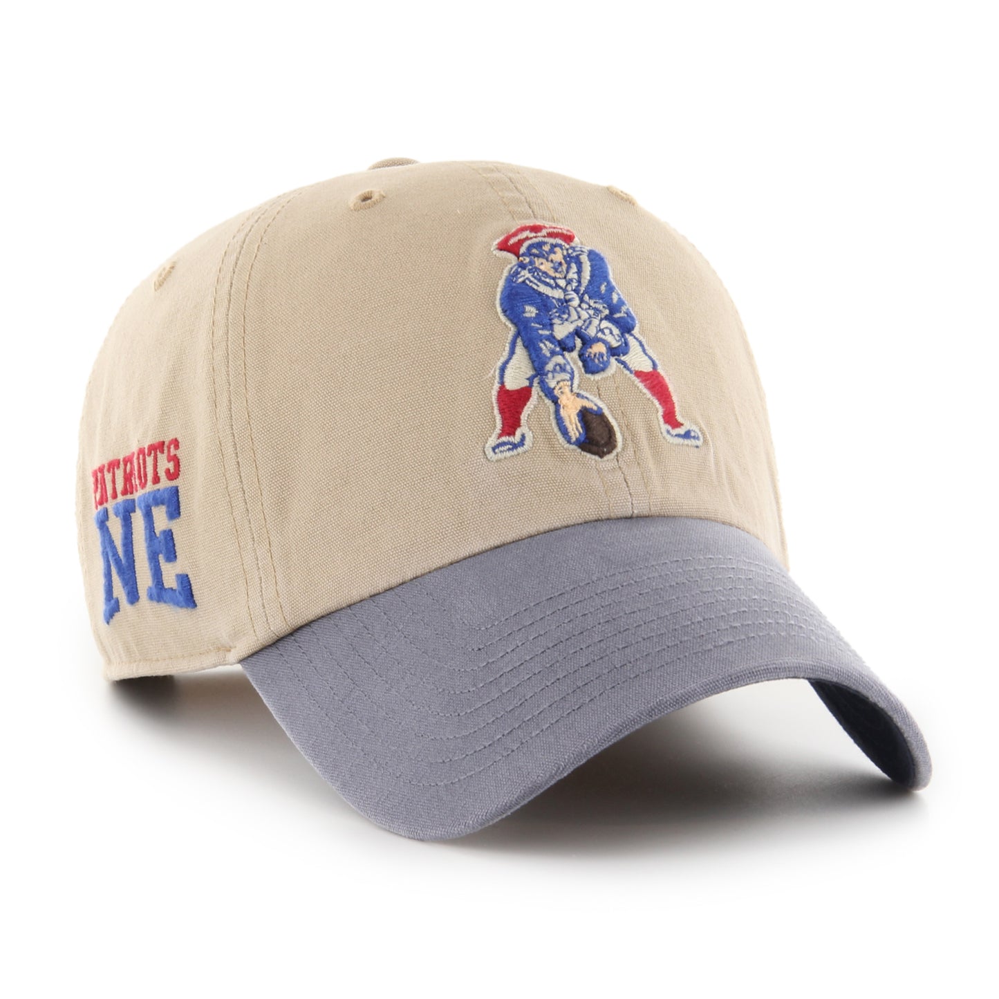 New England Patriots '47 Brand Ashford Legacy Clean Up Adjustable Hat- Khaki