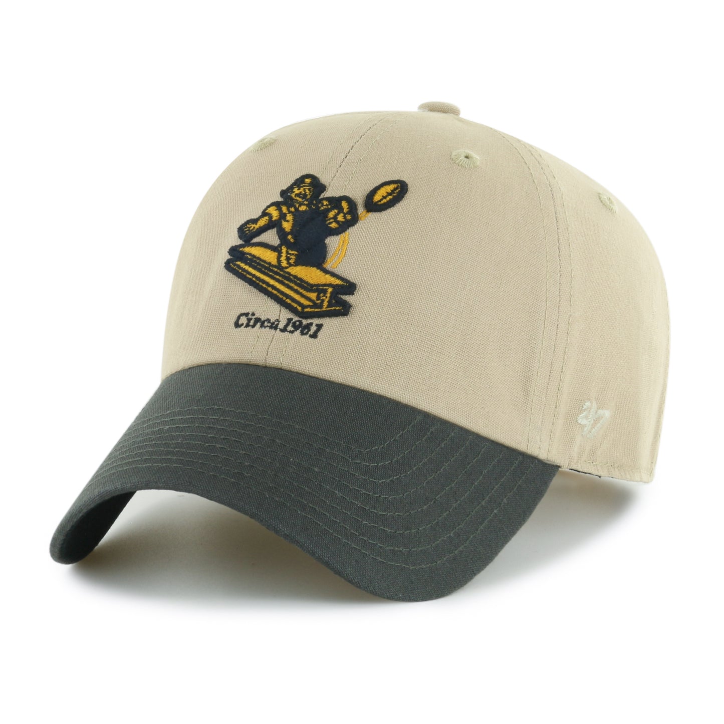 Pittsburgh Steelers '47 Brand Ashford Legacy Clean Up Adjustable Hat- Khaki