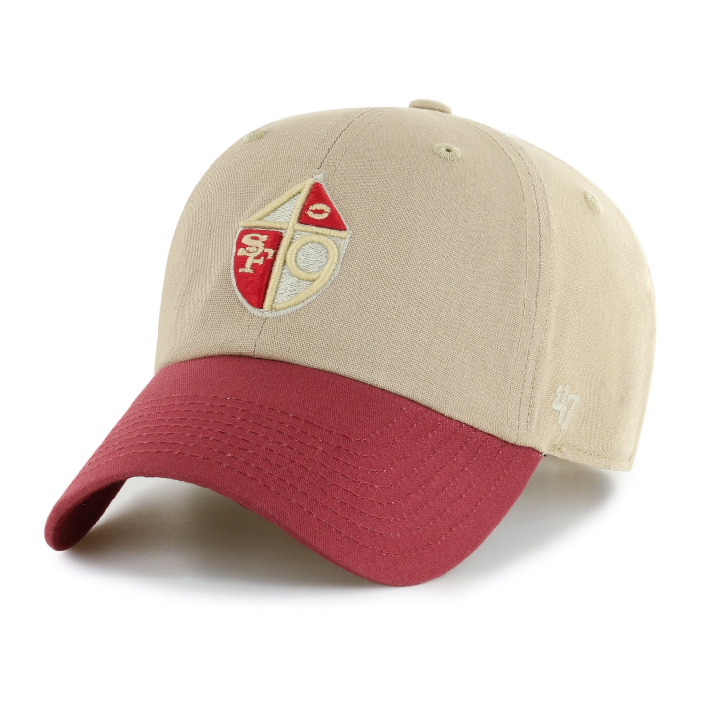 San Francisco 49ers '47 Brand Ashford Legacy Clean Up Adjustable Hat- Khaki