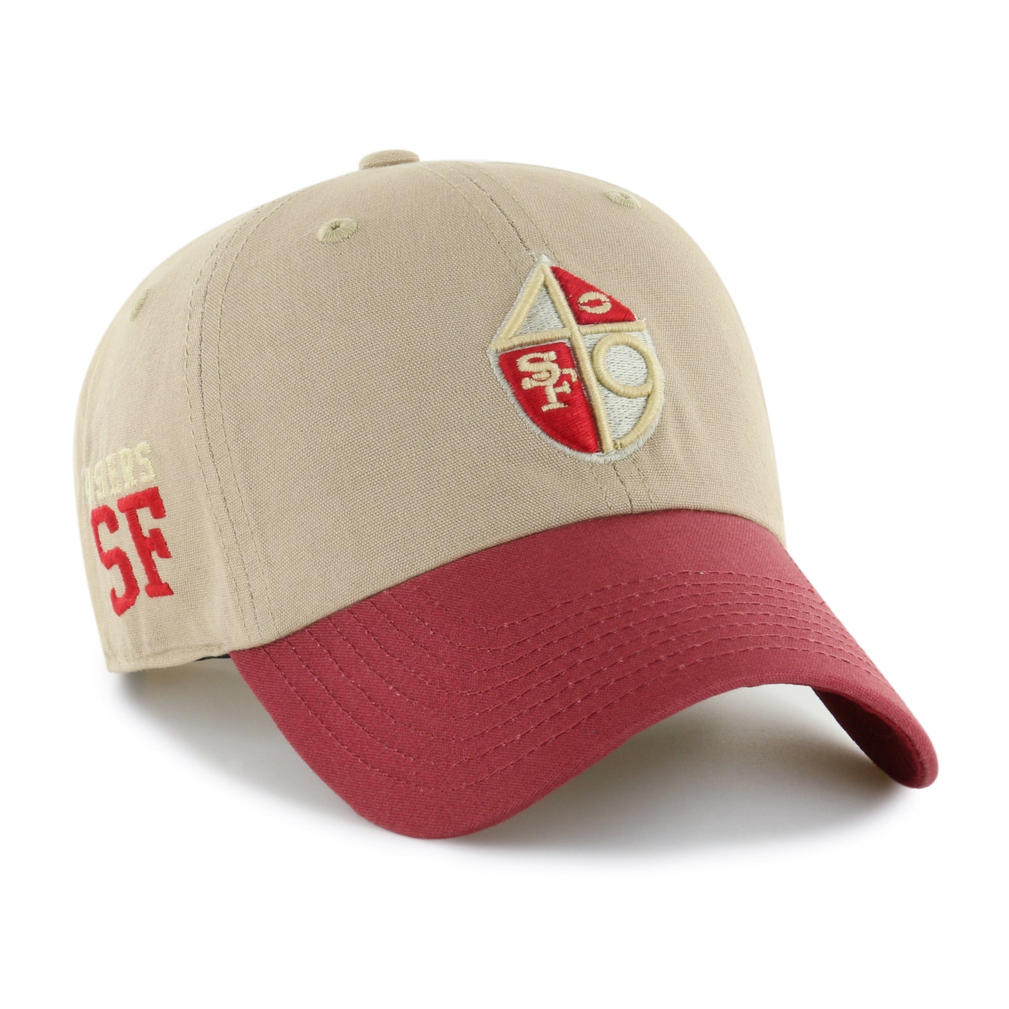 San Francisco 49ers '47 Brand Ashford Legacy Clean Up Adjustable Hat- Khaki