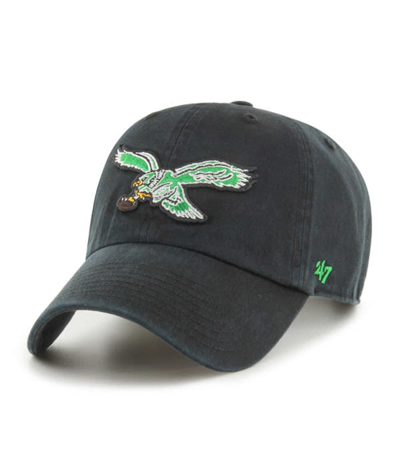 Philadelphia Eagles '47  Black Legacy Clean Up Adjustable Hat