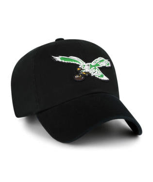 Philadelphia Eagles '47  Black Legacy Clean Up Adjustable Hat