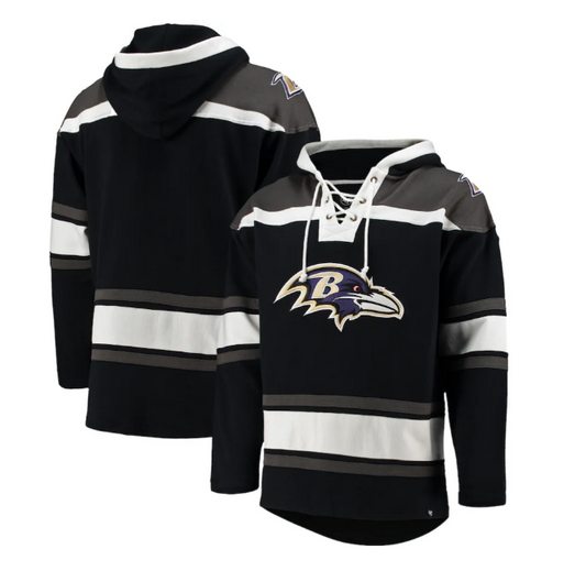 Baltimore Ravens '47 Brand Superior Lacer Hoodies Black