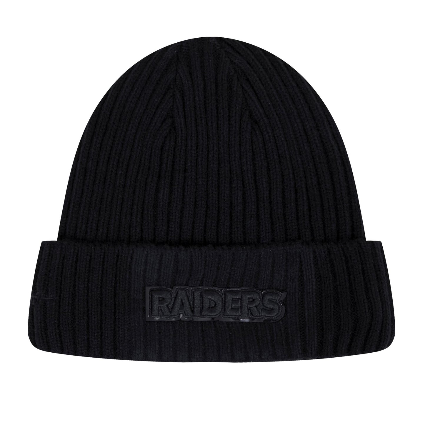 Lss Vegas Raiders Pro Standard Classic Triple Black Beanie Knit Hat