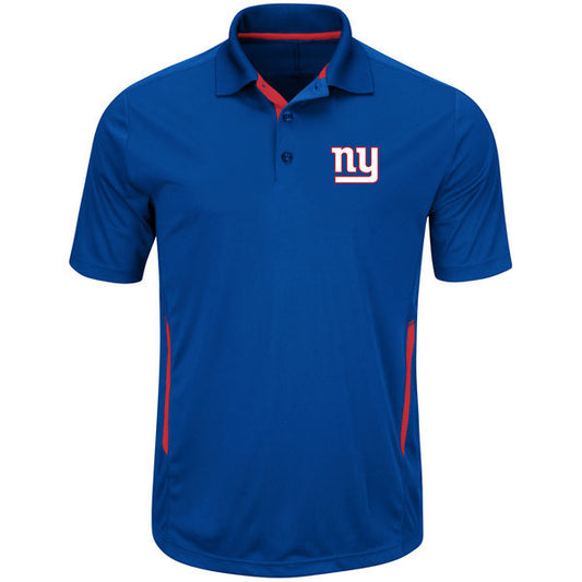 New York Giants Field Classic II "Cool Base" Polo - Royal Blue By Majestic