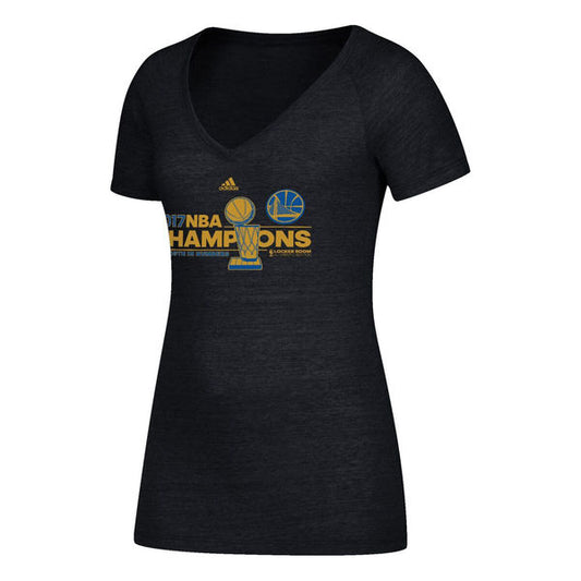 Golden State Warriors adidas Women's 2017 NBA Finals Champions Locker Room Shirt