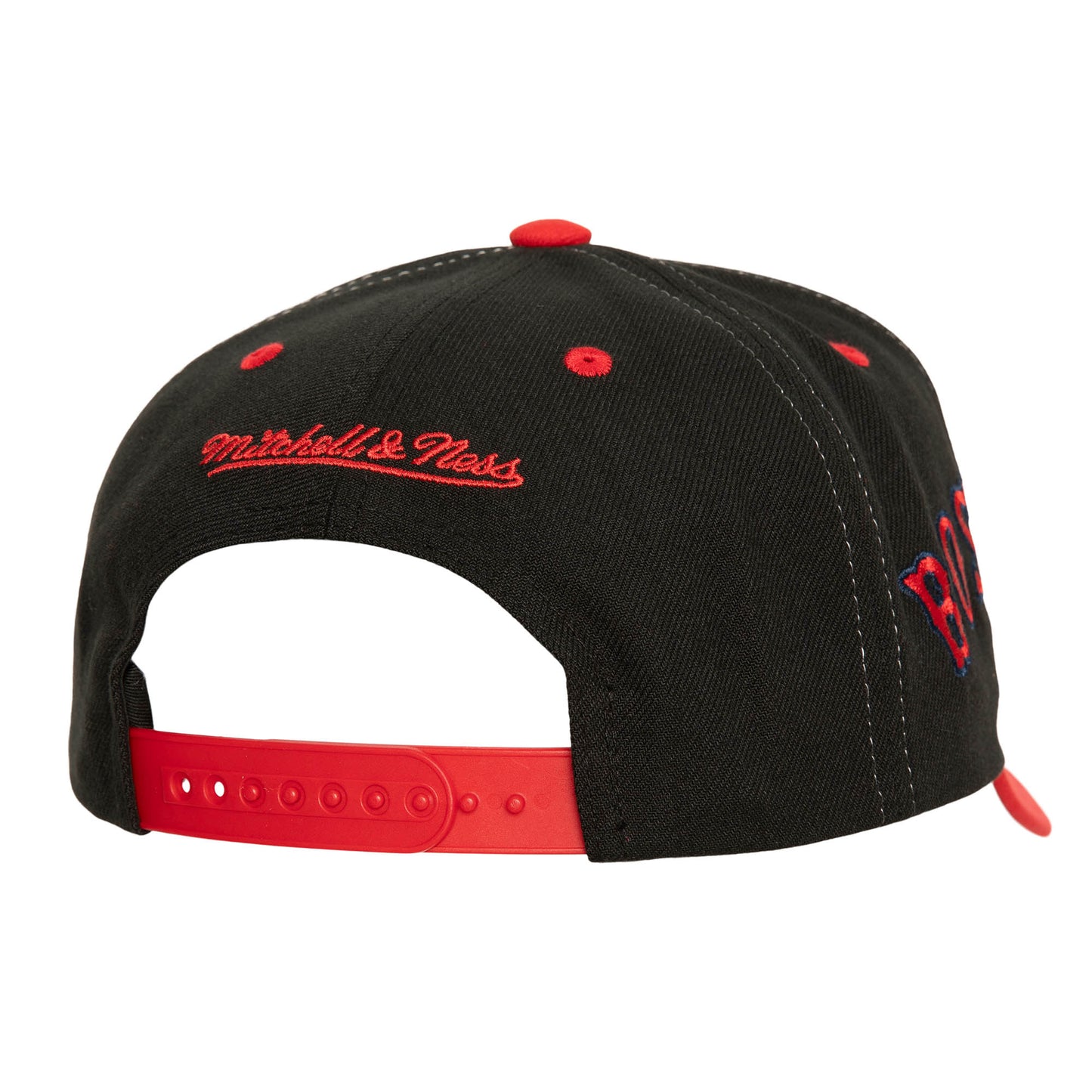 Boston Red Sox Mitchell & Ness Over Bite Pro Crown Snapback Hat