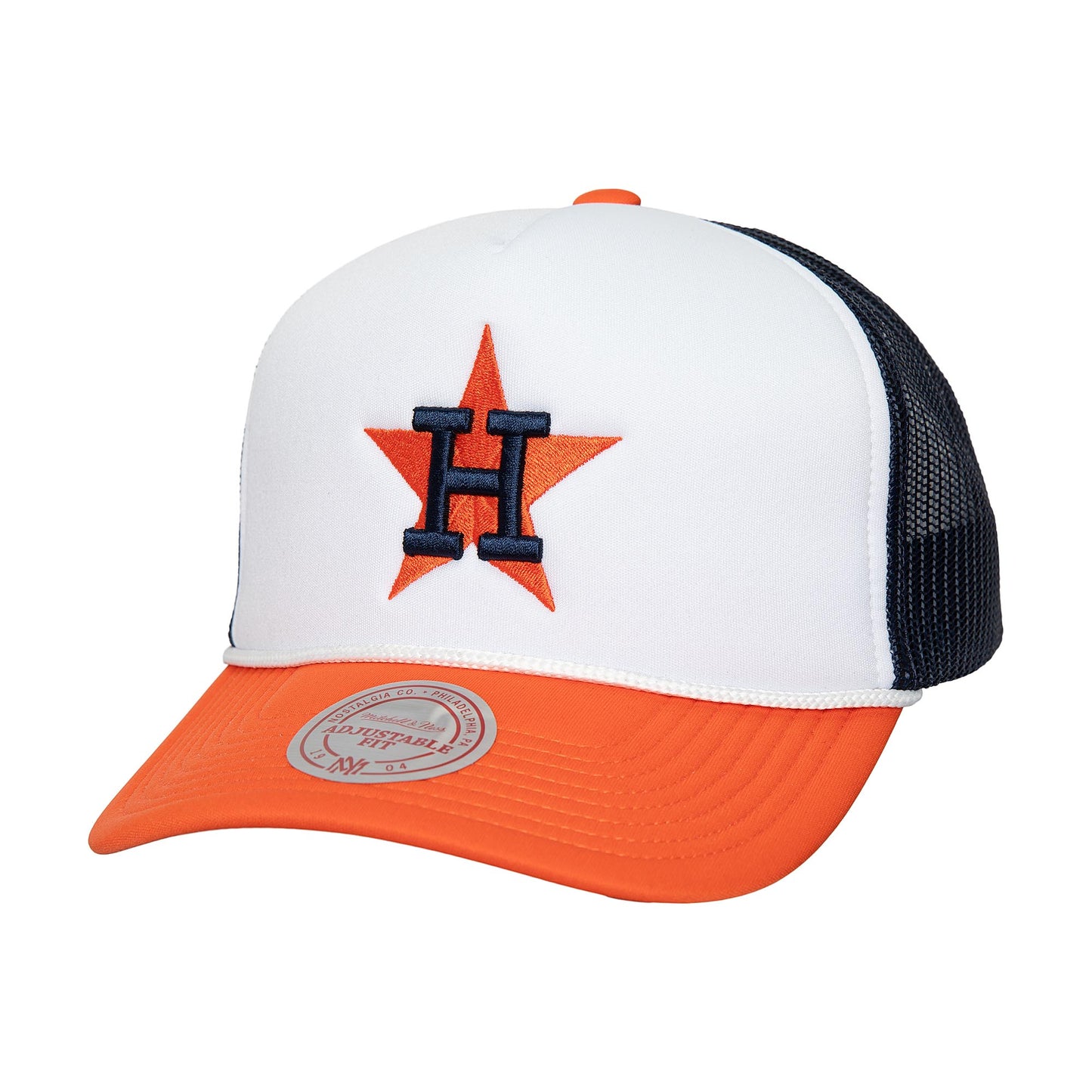 Houston Astros Mitchell & Ness Blocker Foam Trucker Snap Back Hat