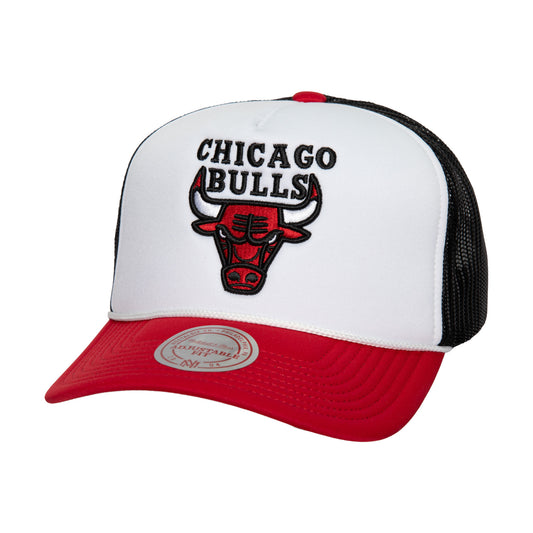 Chicago Bulls Mitchell & Ness Blocker Foam Trucker Snap Back Hat