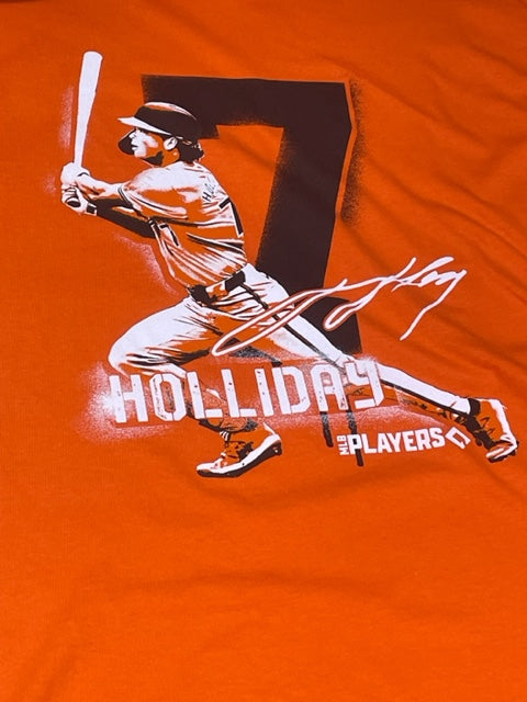 Baltimore Orioles Coed Sportswear Jackson Holliday Graffiti T-Shirt- Orange