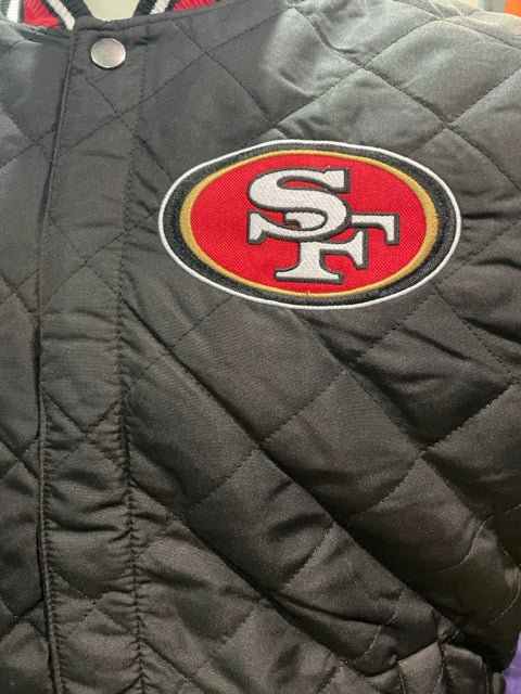 San Francisco 49ers JH Desgin 5 Time Commemorative Reversible Quilted Wool Men's Jacket