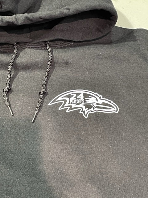 Baltimore Ravens 2023 Playoff’s Unfinished Business Black Hoodie