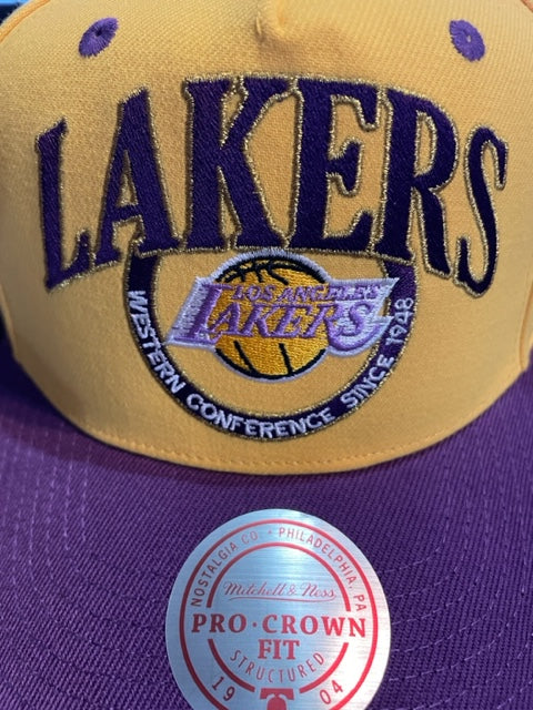 Los Angeles Lakers Mitchell & Ness Crown Jewels Pro Snapback