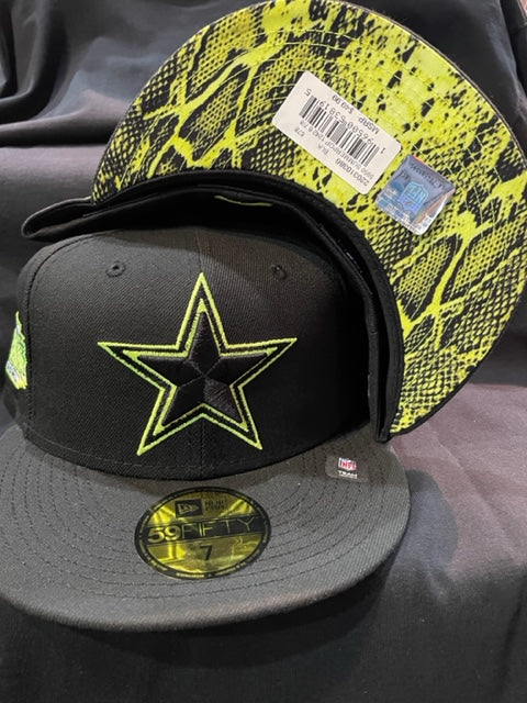 Dallas Cowboys Summer Pop Neon New Era 59FIFTY Fitted Hat - Black