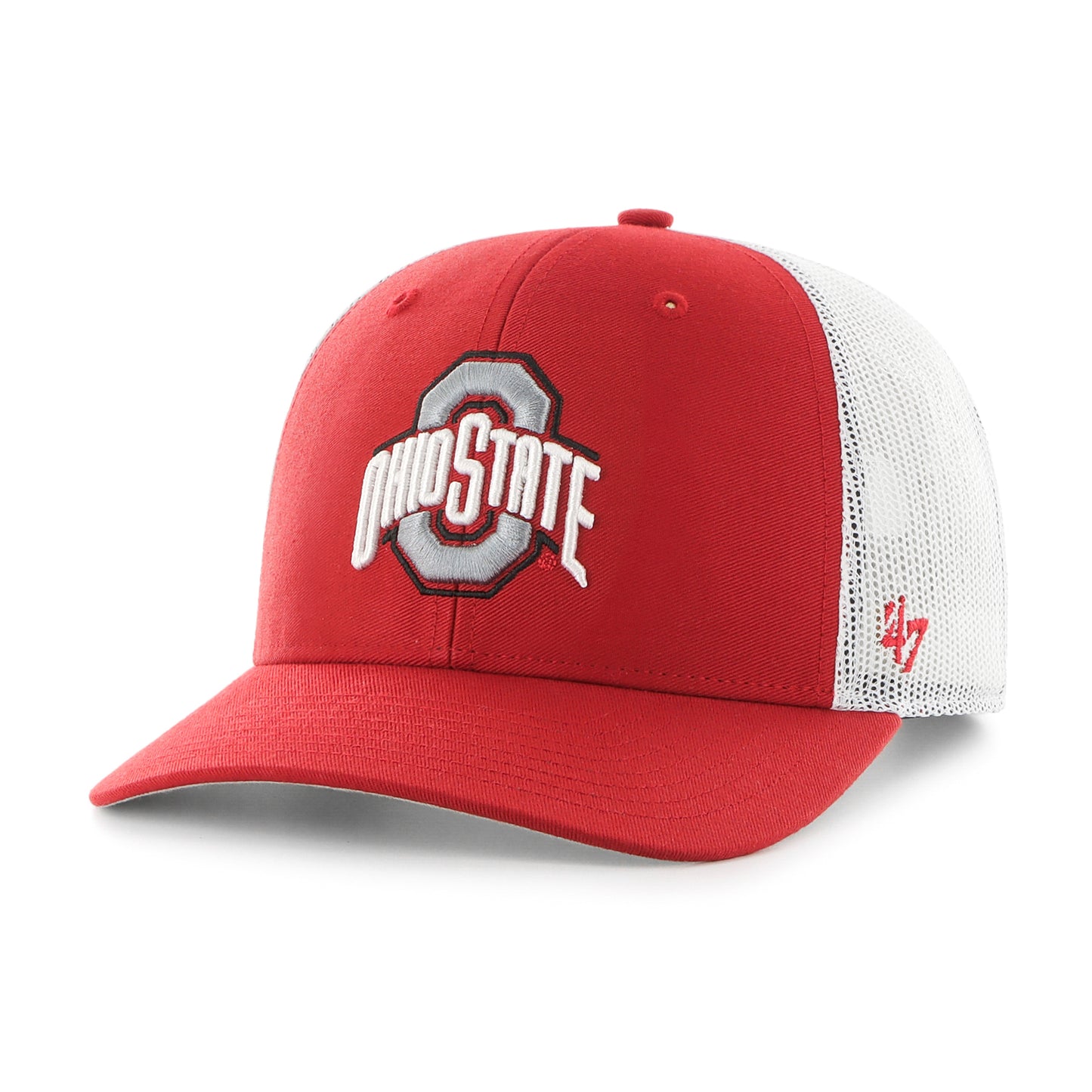 Ohio State Buckeyes NCAA '47 Red Trucker Mesh Snapback Hat
