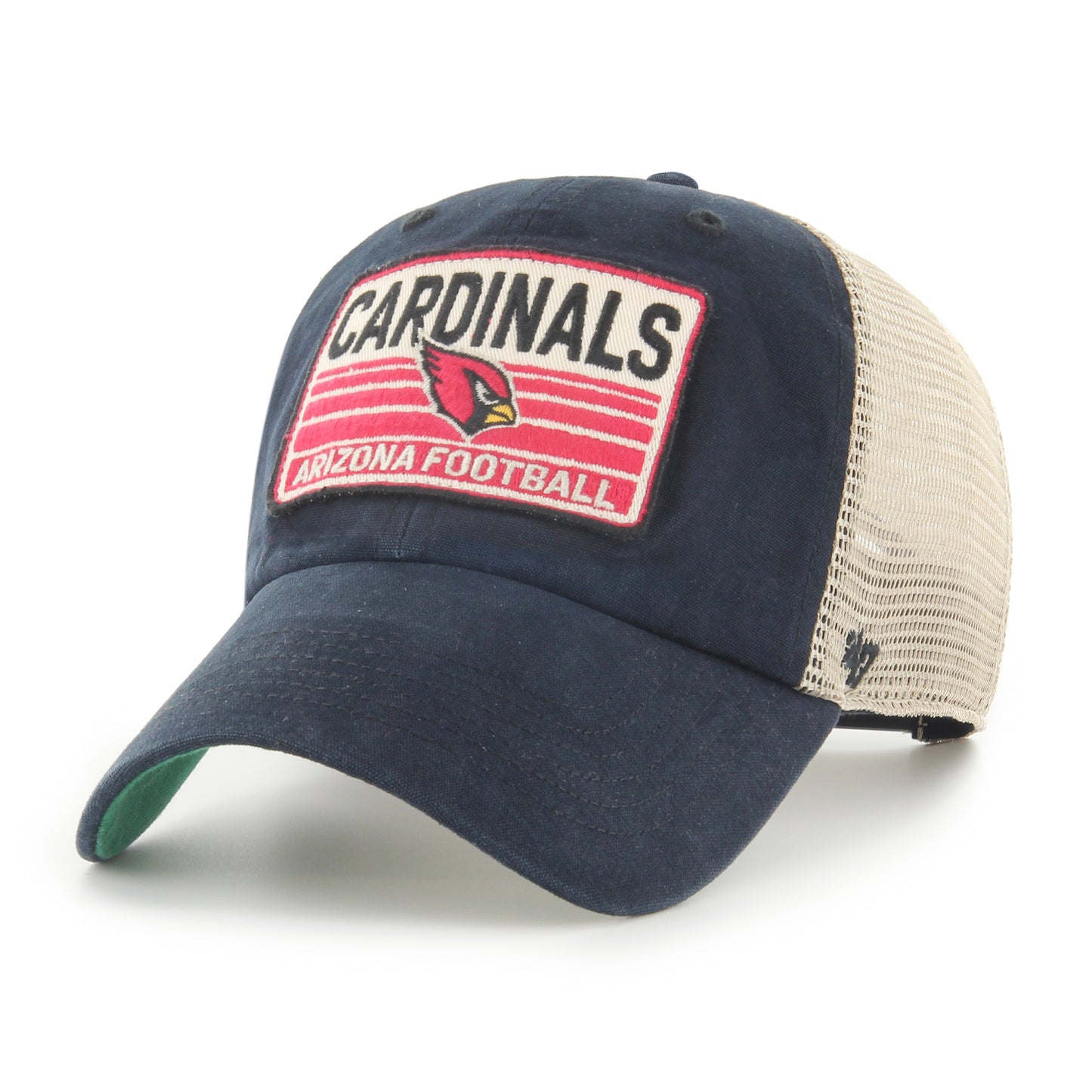 Arizona Cardinals Vintage Black Four Stroke '47 Clean Up Trucker Mesh Hat