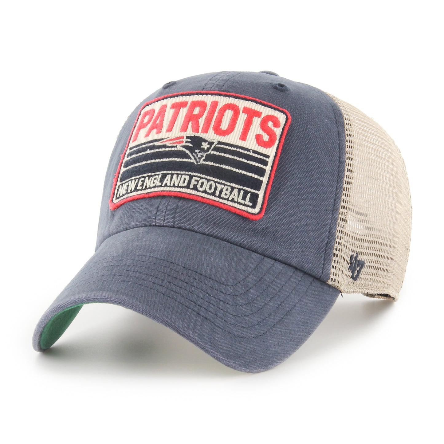 New England Patriots Four Stroke '47 Clean Up Trucker Mesh Hat