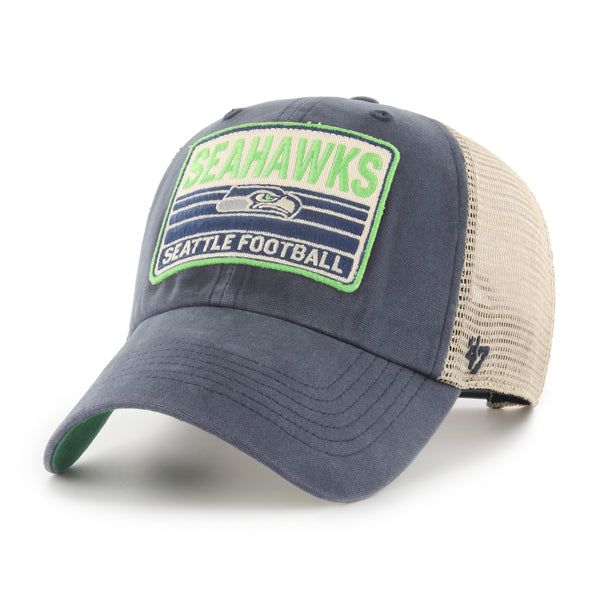 Seattle Seahawks Four Stroke '47 Clean Up Trucker Mesh Hat