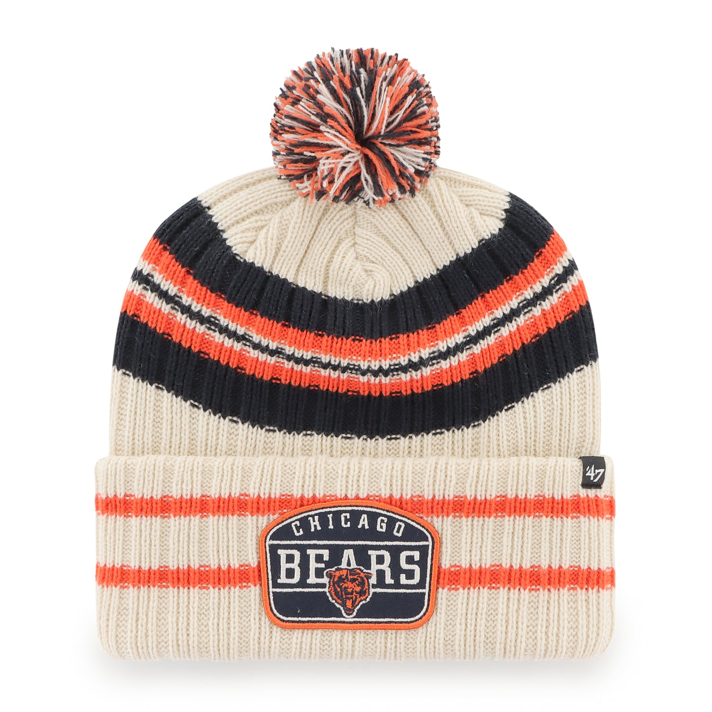 Chicago Bears '47 Brand Hone Cream Knit Hat