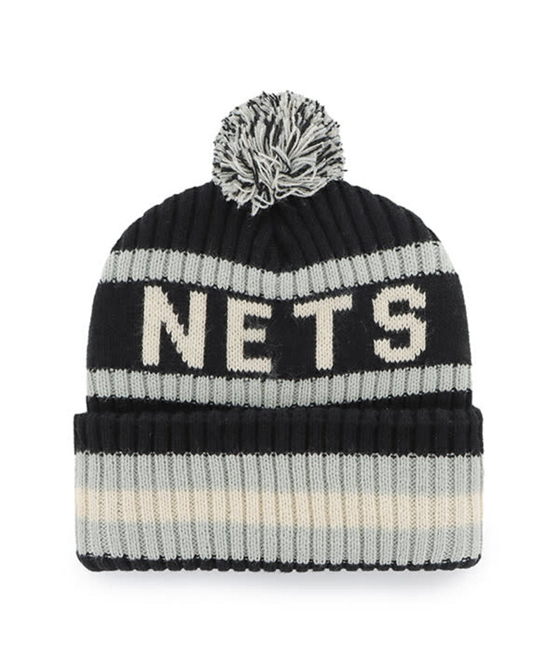 Brooklyn Nets '47 Brand Team Bering Knit Hat Alternate Logo