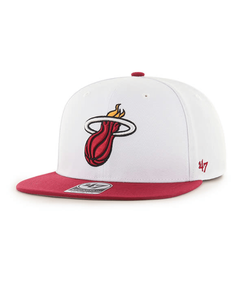 Miami Heat '47 Brand Sure Shot Two Tone Captain Snap Back - Hat