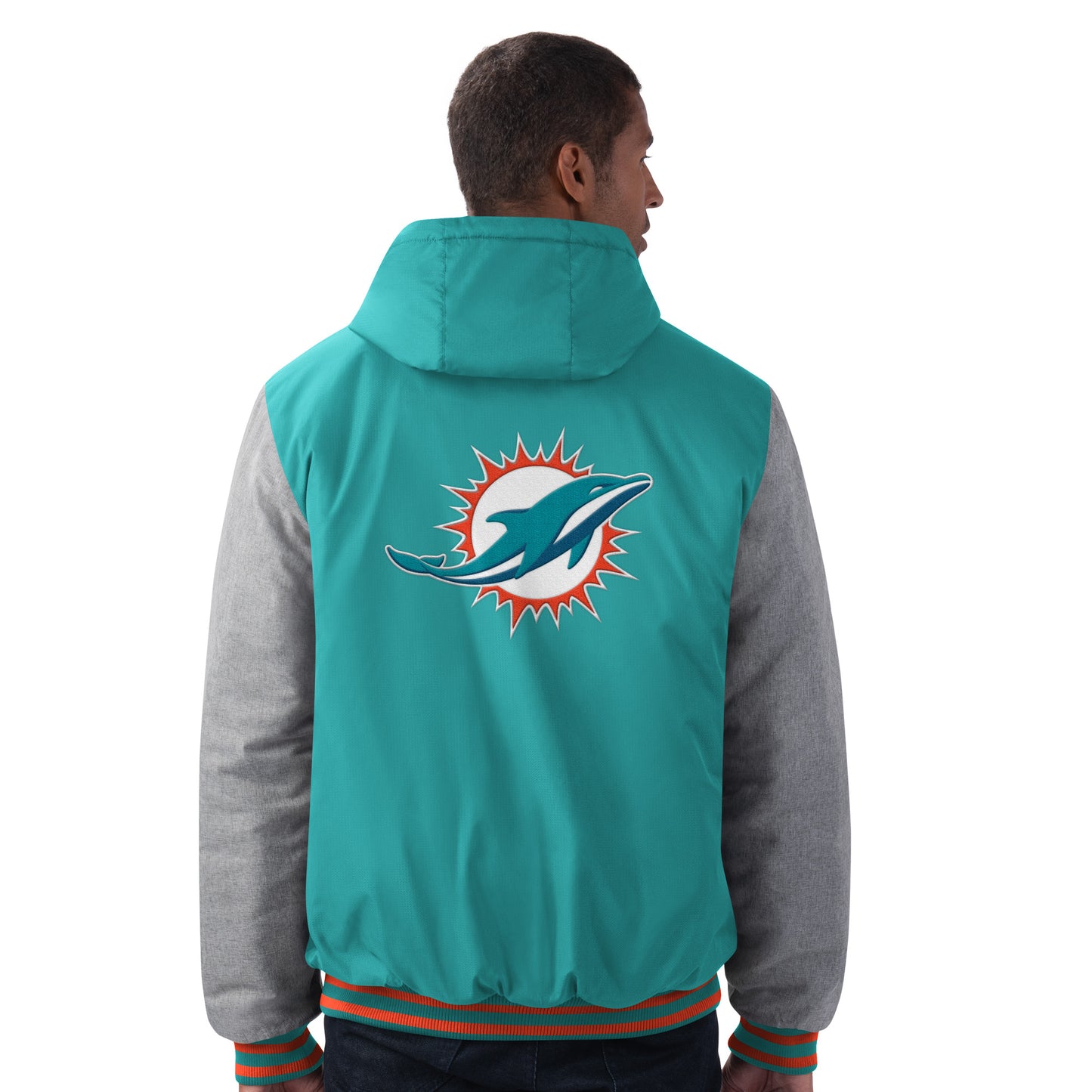 Miami Dolphins G-III Cold Front Hooded Jacket