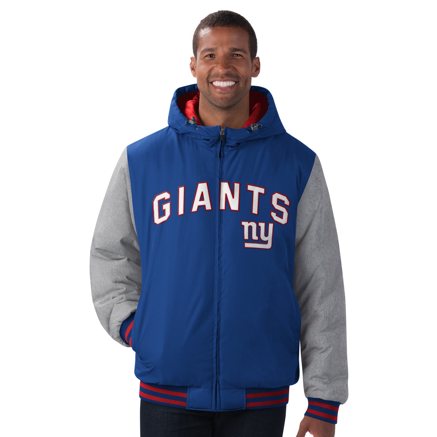 New York Giants G-III Cold Front Hooded Jacket