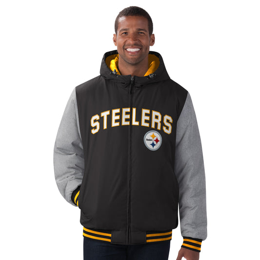 Pittsburgh Steelers G-III Cold Front Hooded Jacket