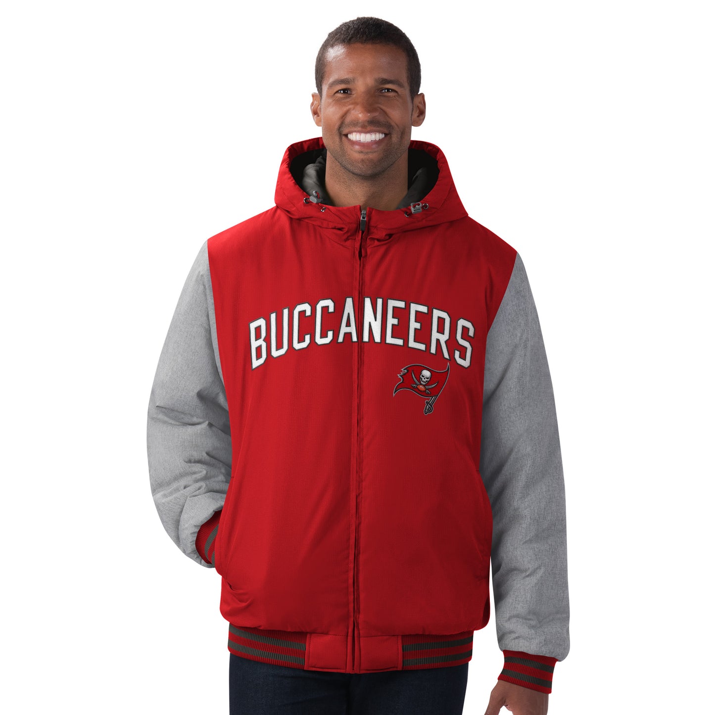 Tampa Bay Buccaneers G-III Cold Front Hooded Jacket