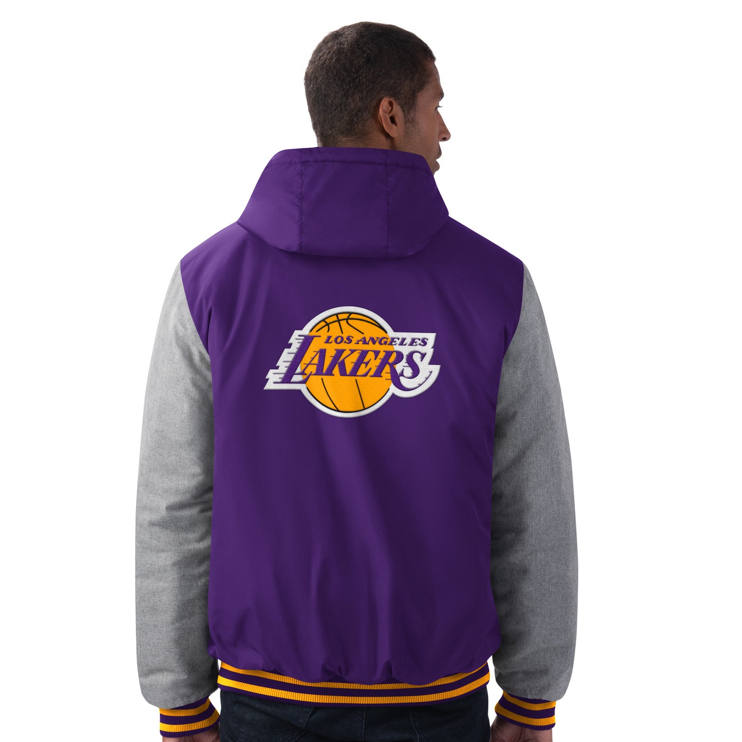 Los Angeles Lakers G-III Cold Front Hooded Jacket - Purple