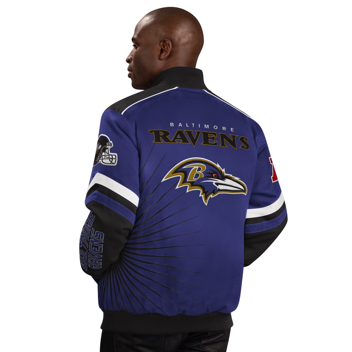 Baltimore Ravens Extreme Redzone Twill Men's Jacket By G-III - Purple