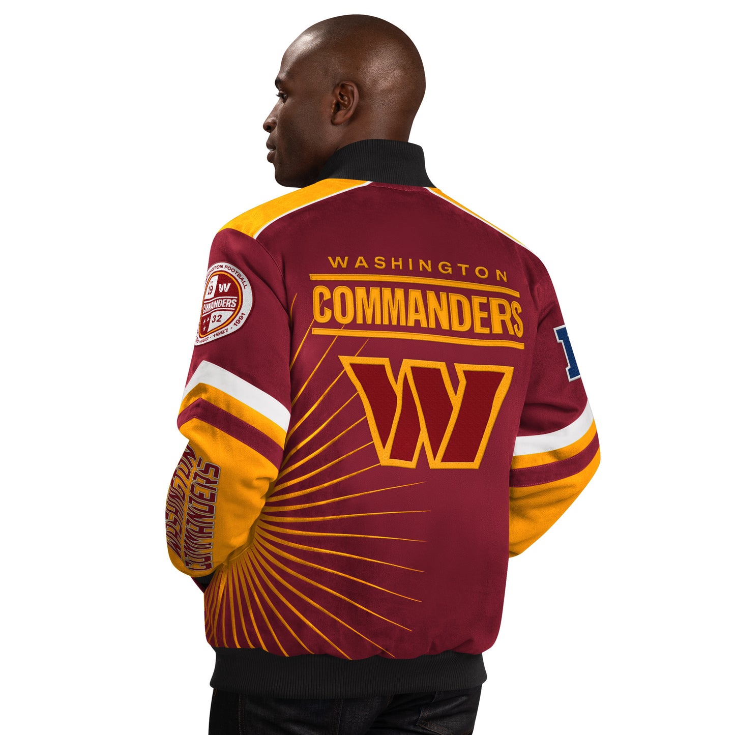 Washington Commanders Extreme Redzone Twill Men's Jacket By G-III - Burgandy