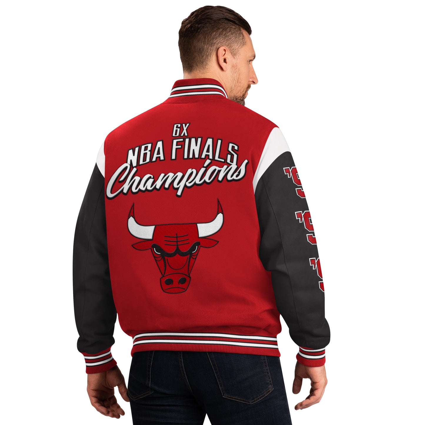 Chicago Bulls G-III Franchise 6 Time Championship Varsity Jacket