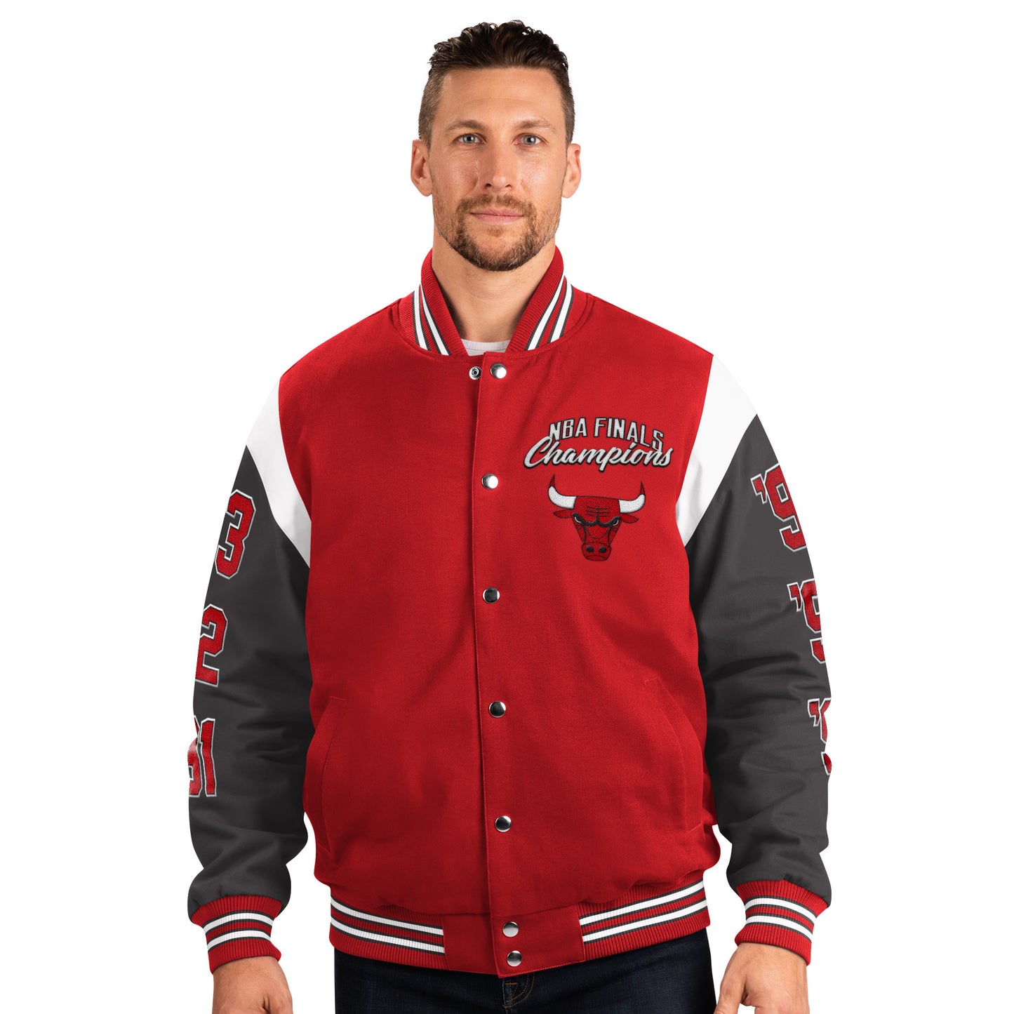 Chicago Bulls G-III Franchise 6 Time Championship Varsity Jacket