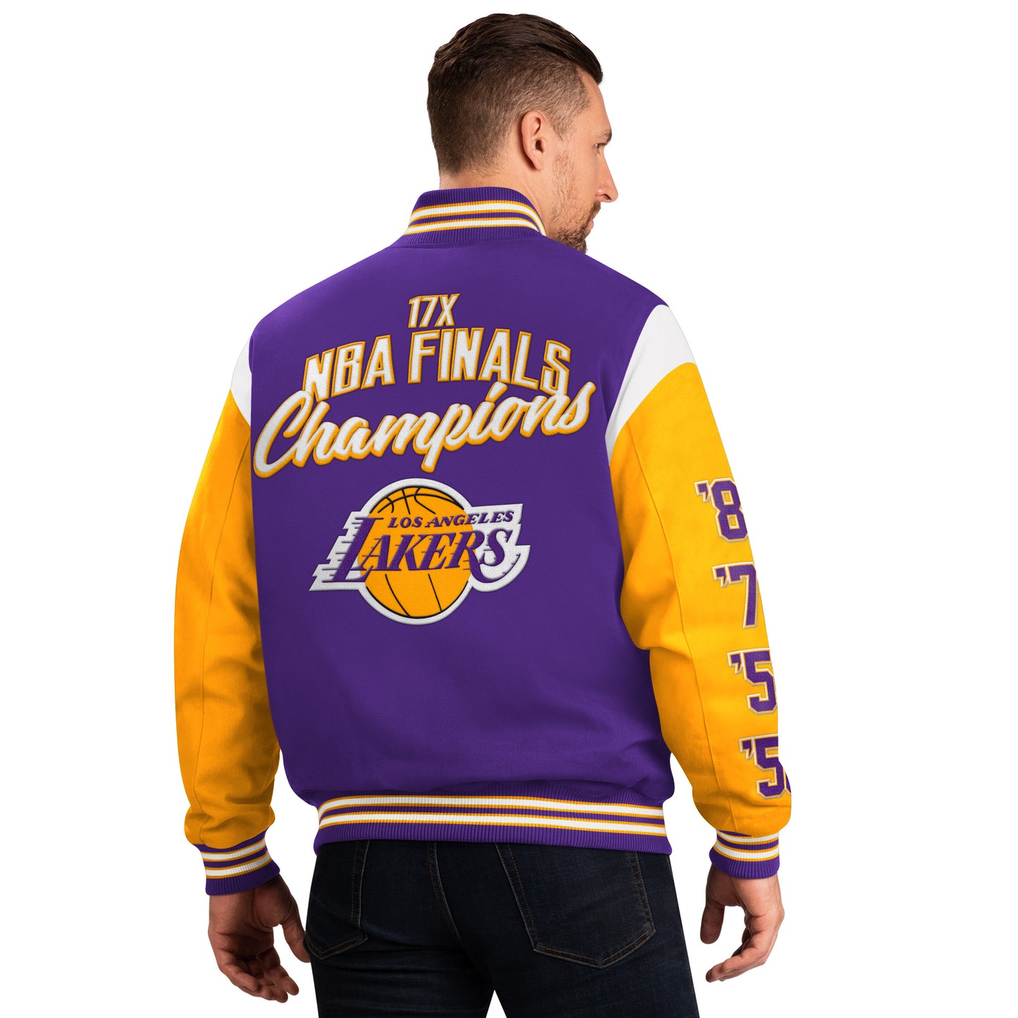 Los Angeles Lakers G-III Franchise 17 Time Championship Varsity Jacket