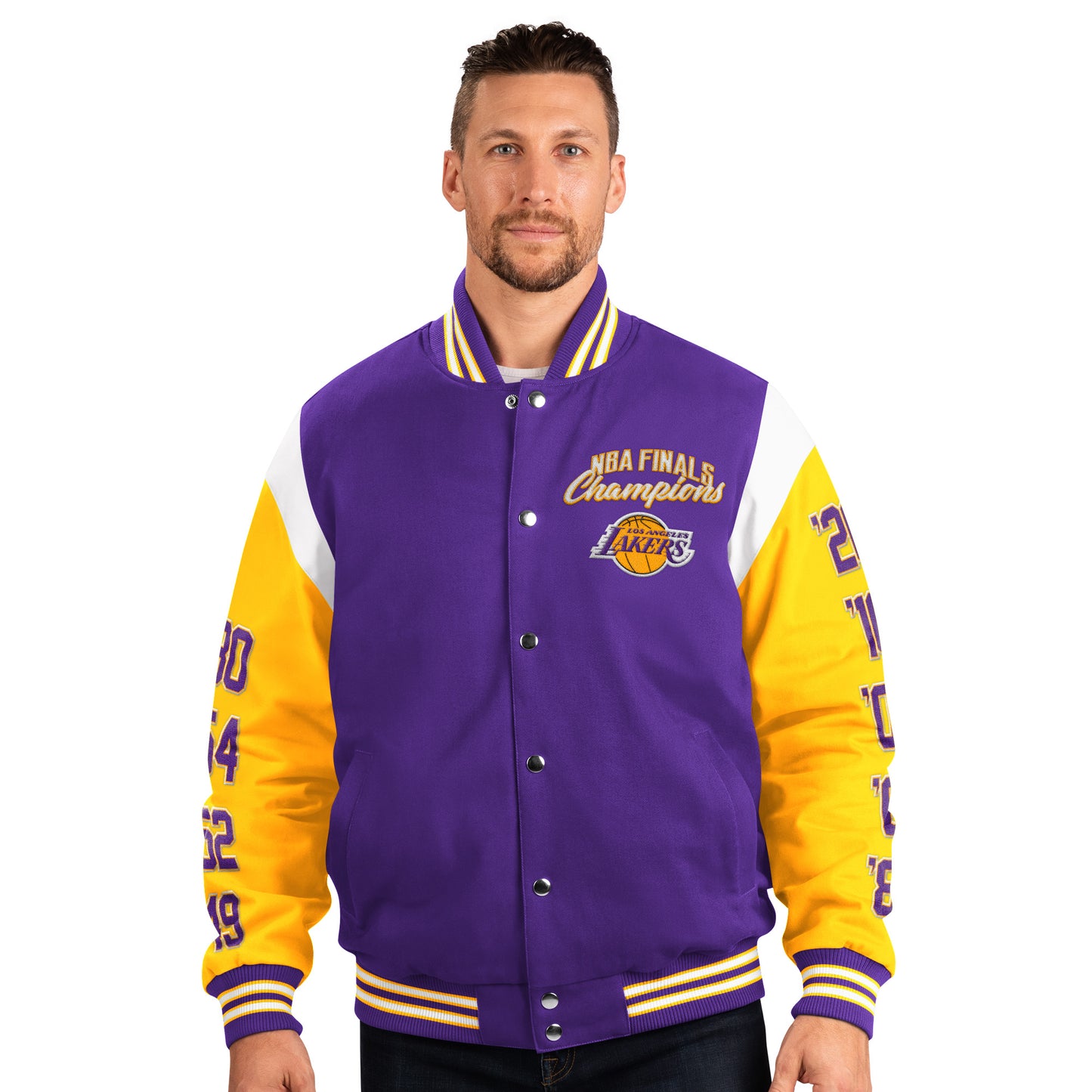 Los Angeles Lakers G-III Franchise 17 Time Championship Varsity Jacket