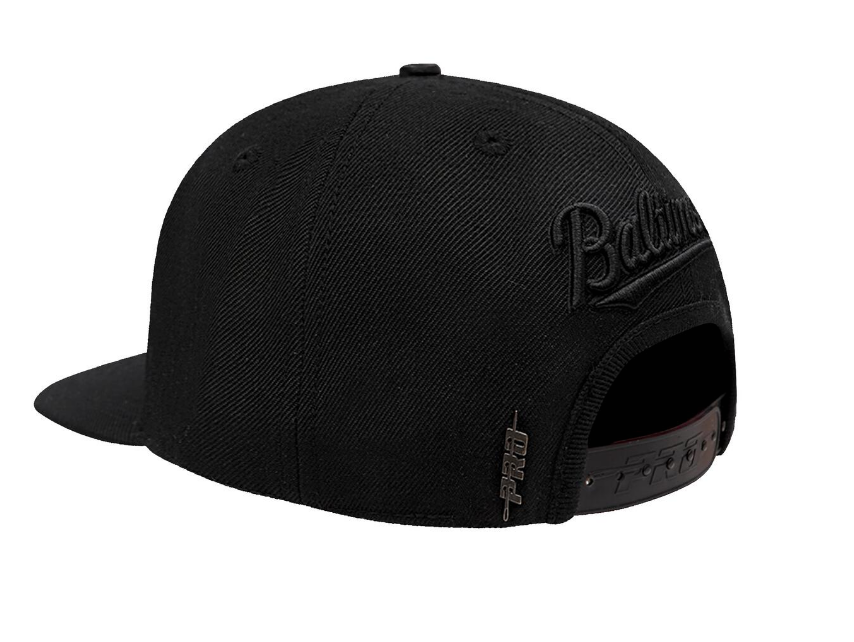 Baltimore Orioles Pro Standard Neutral Black on Black Snapback