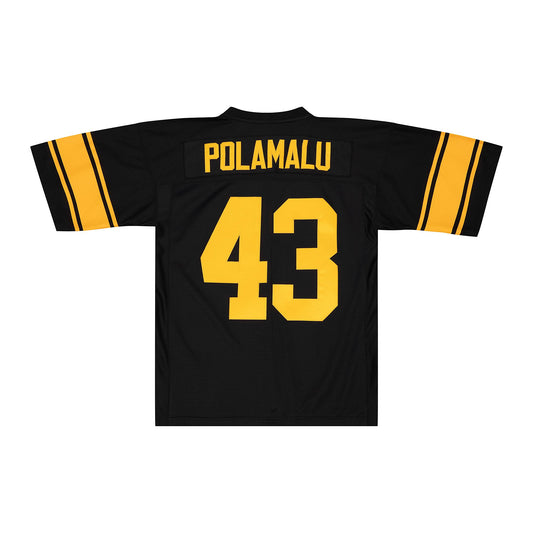Pittsburgh Steelers #43 Troy Polamalu Mitchell & Ness Legacy Alternate Jersey - Black